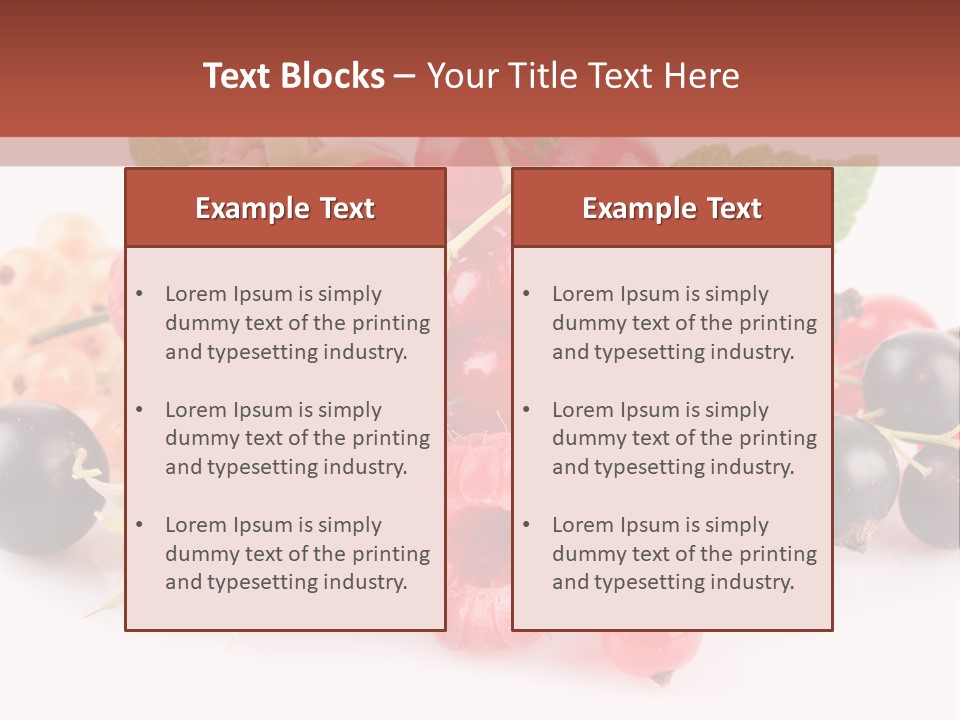 Isolated Background Red PowerPoint Template