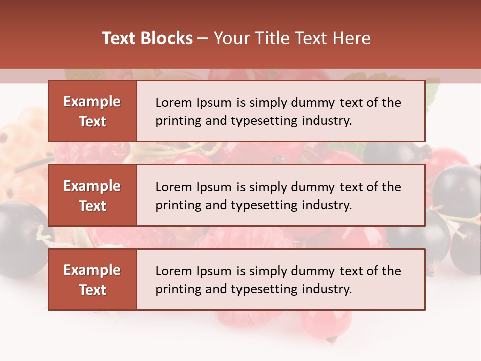Isolated Background Red PowerPoint Template