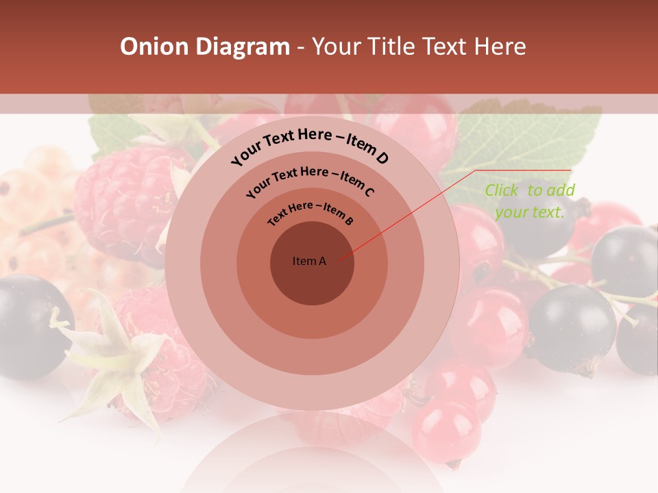 Isolated Background Red PowerPoint Template