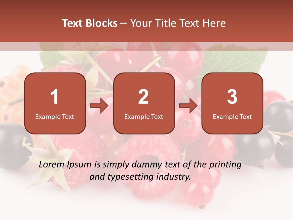 Isolated Background Red PowerPoint Template