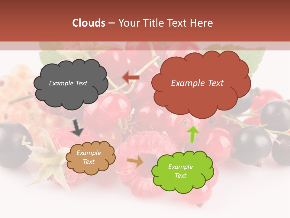 Isolated Background Red PowerPoint Template