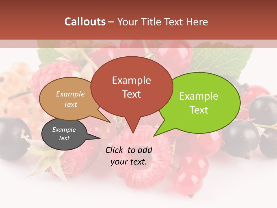 Isolated Background Red PowerPoint Template