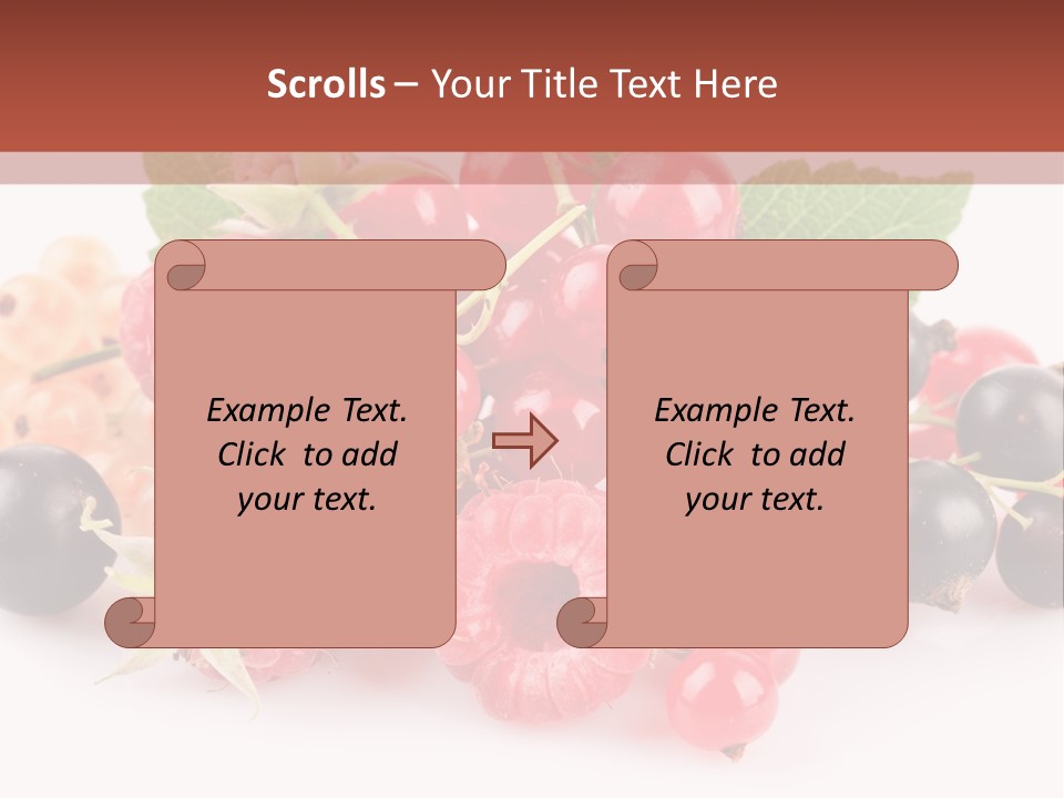 Isolated Background Red PowerPoint Template