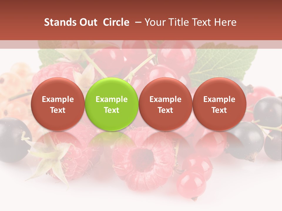 Isolated Background Red PowerPoint Template