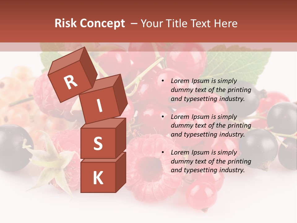 Isolated Background Red PowerPoint Template