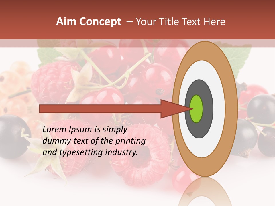 Isolated Background Red PowerPoint Template