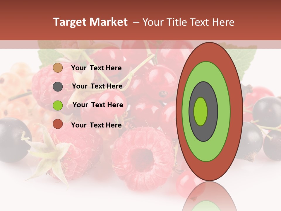 Isolated Background Red PowerPoint Template