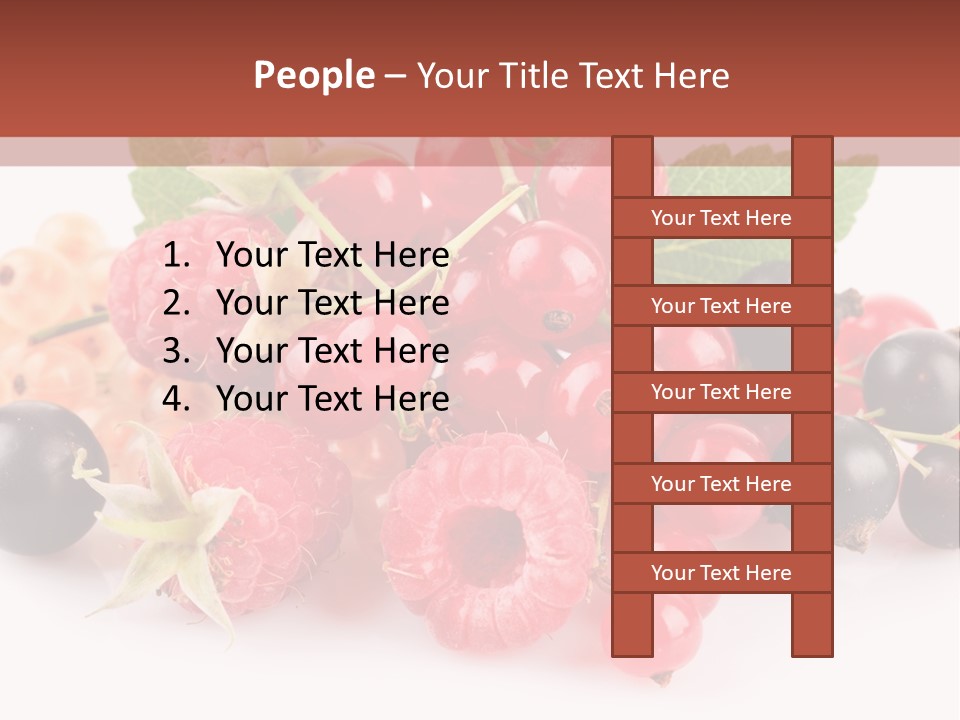 Isolated Background Red PowerPoint Template