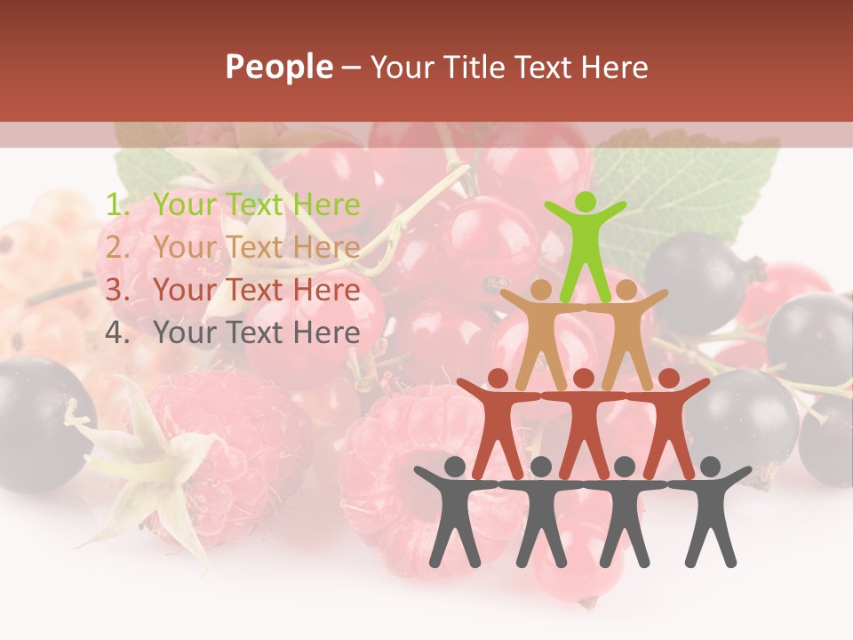 Isolated Background Red PowerPoint Template