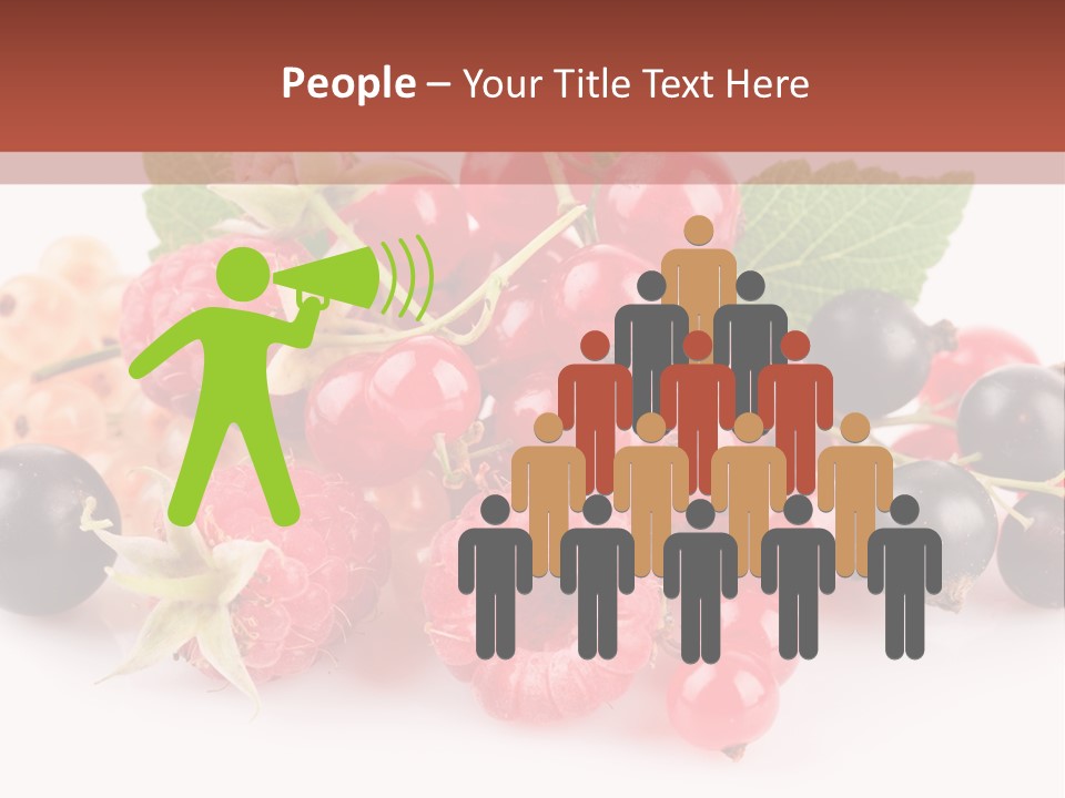 Isolated Background Red PowerPoint Template