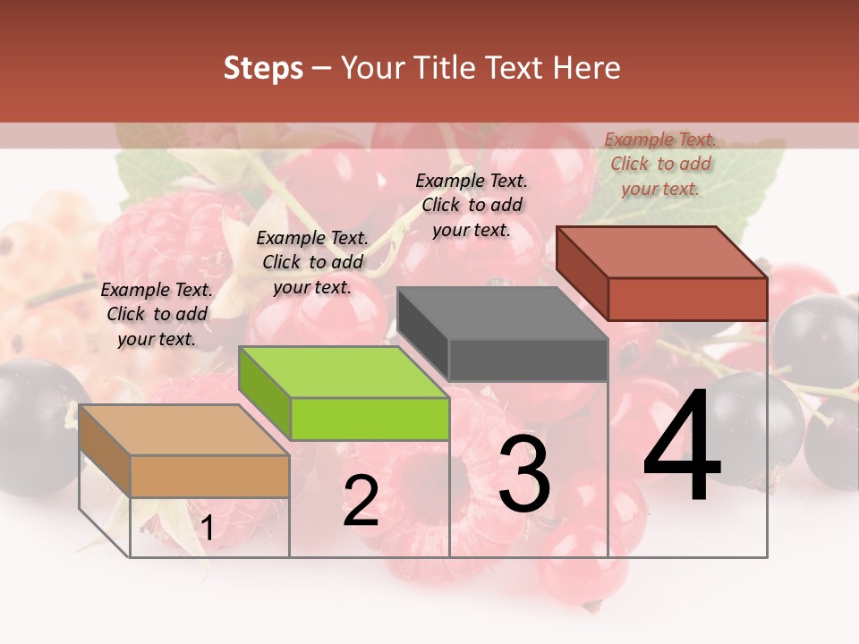 Isolated Background Red PowerPoint Template