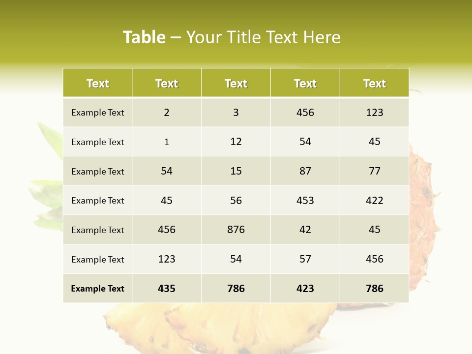 Closeup Fresh Single PowerPoint Template