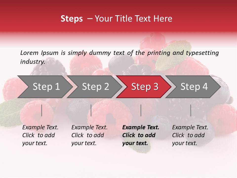 Food Ripe Fruits PowerPoint Template