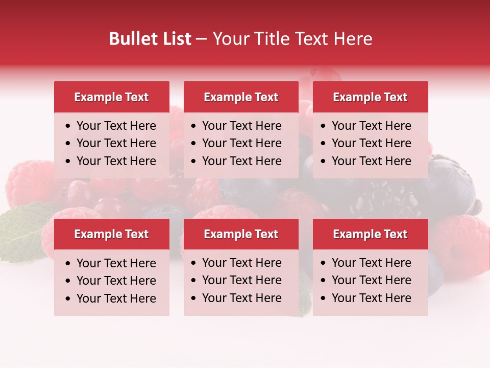 Food Ripe Fruits PowerPoint Template