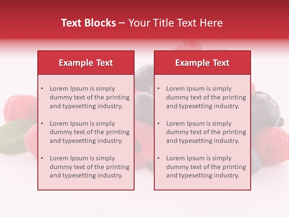 Food Ripe Fruits PowerPoint Template