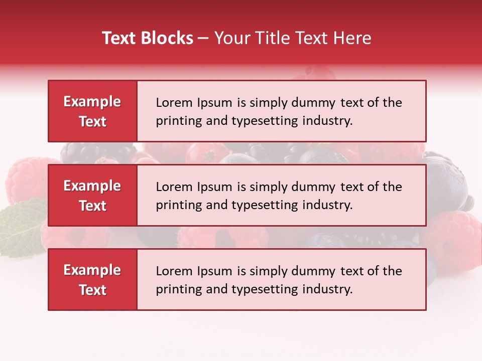 Food Ripe Fruits PowerPoint Template