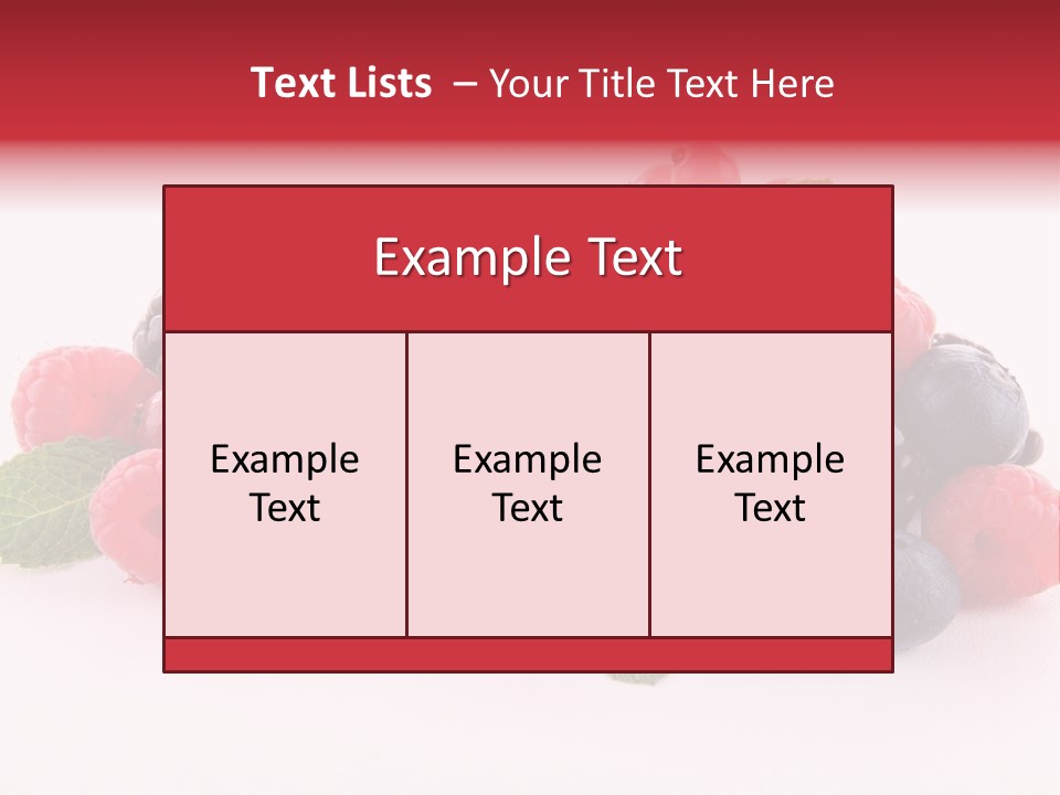 Food Ripe Fruits PowerPoint Template