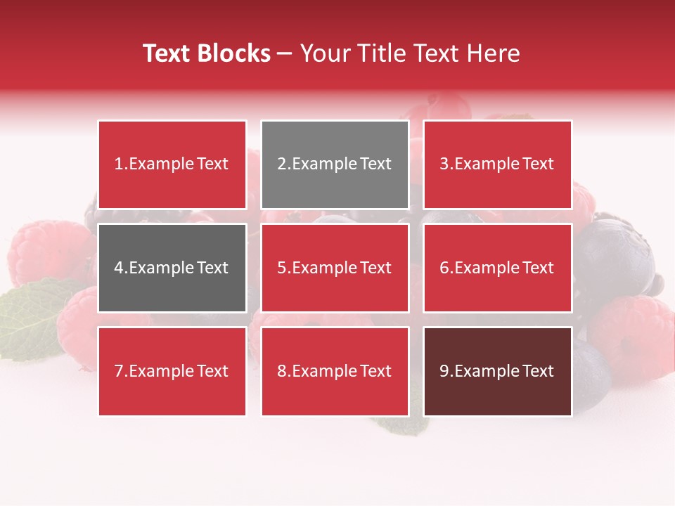 Food Ripe Fruits PowerPoint Template