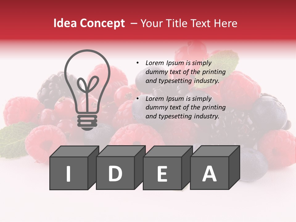 Food Ripe Fruits PowerPoint Template