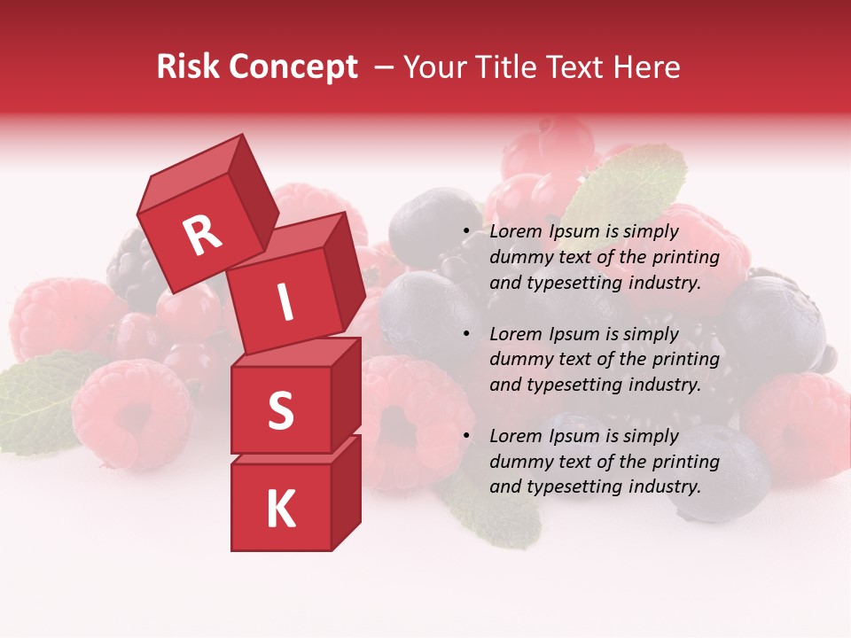 Food Ripe Fruits PowerPoint Template