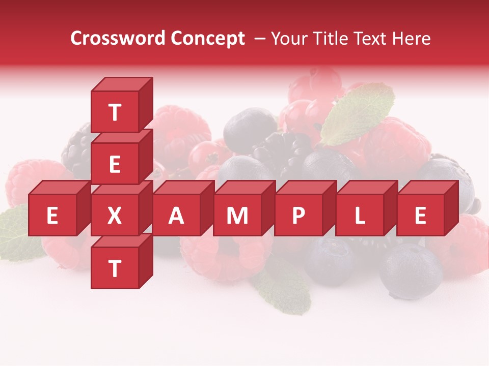 Food Ripe Fruits PowerPoint Template