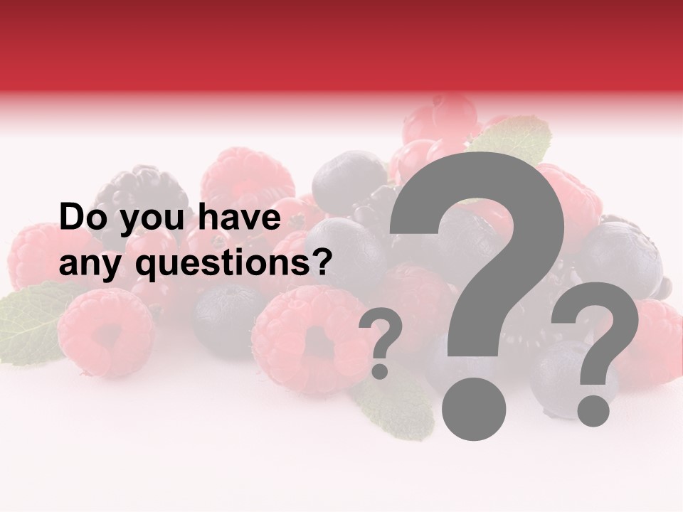 Food Ripe Fruits PowerPoint Template