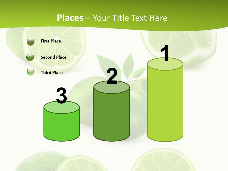 Green Lemon Cut PowerPoint Template