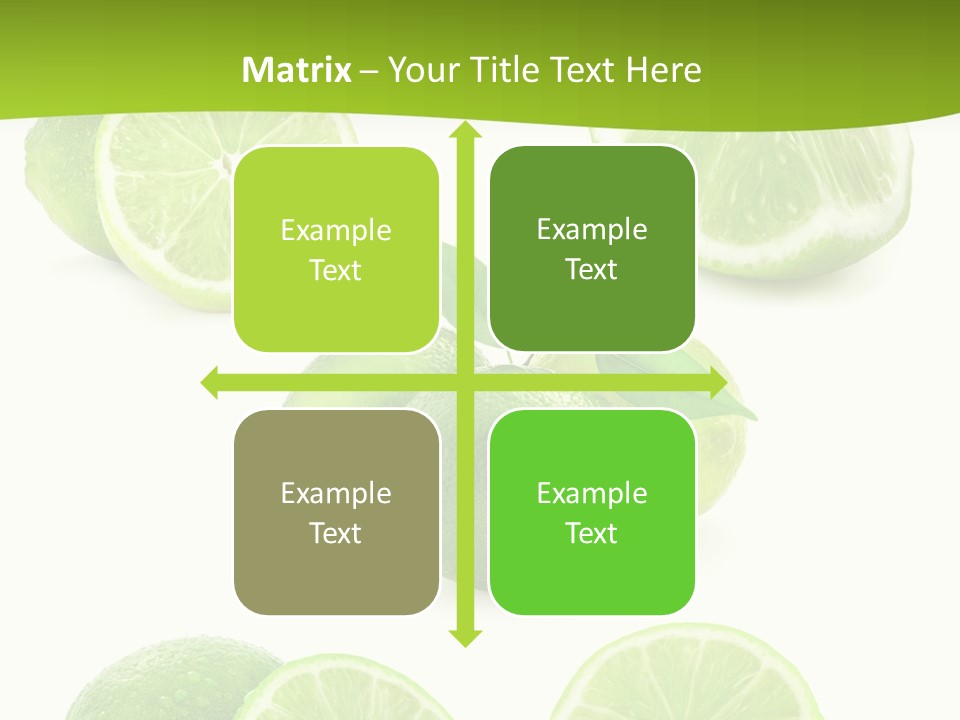 Green Lemon Cut PowerPoint Template