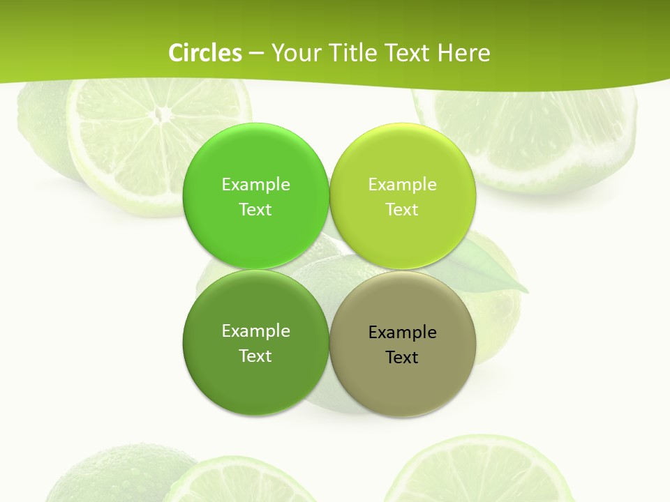 Green Lemon Cut PowerPoint Template