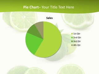 Green Lemon Cut PowerPoint Template