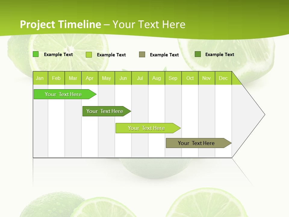 Green Lemon Cut PowerPoint Template
