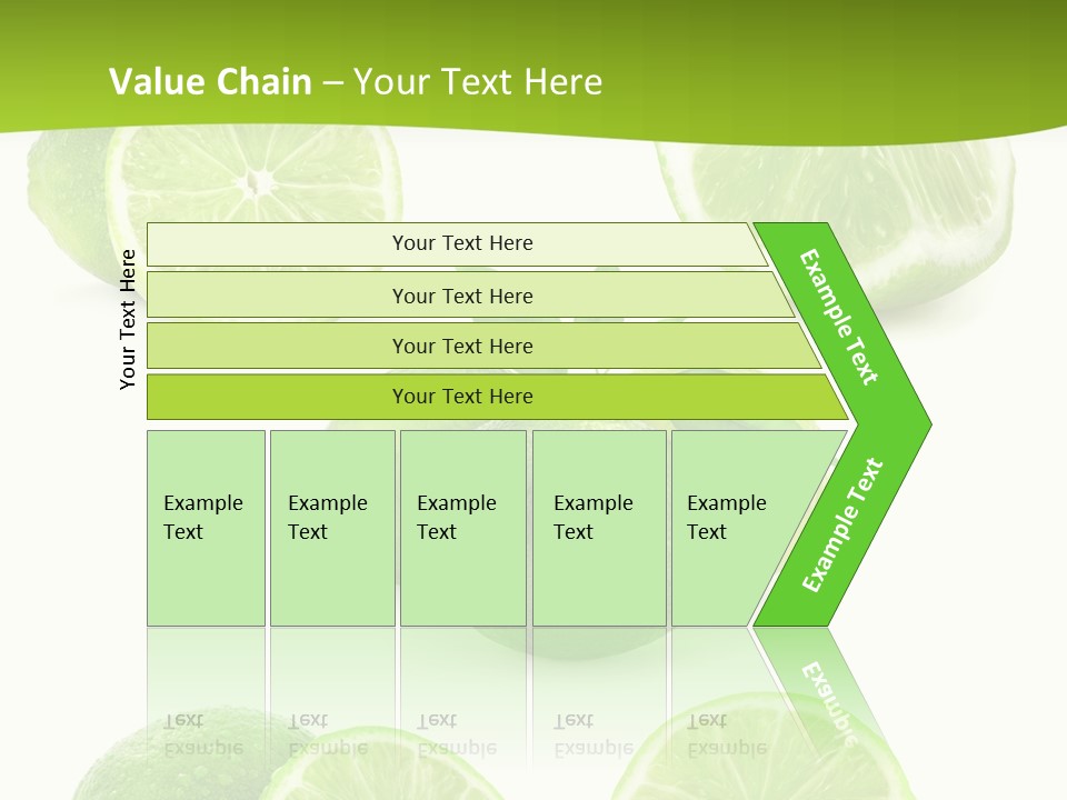 Green Lemon Cut PowerPoint Template