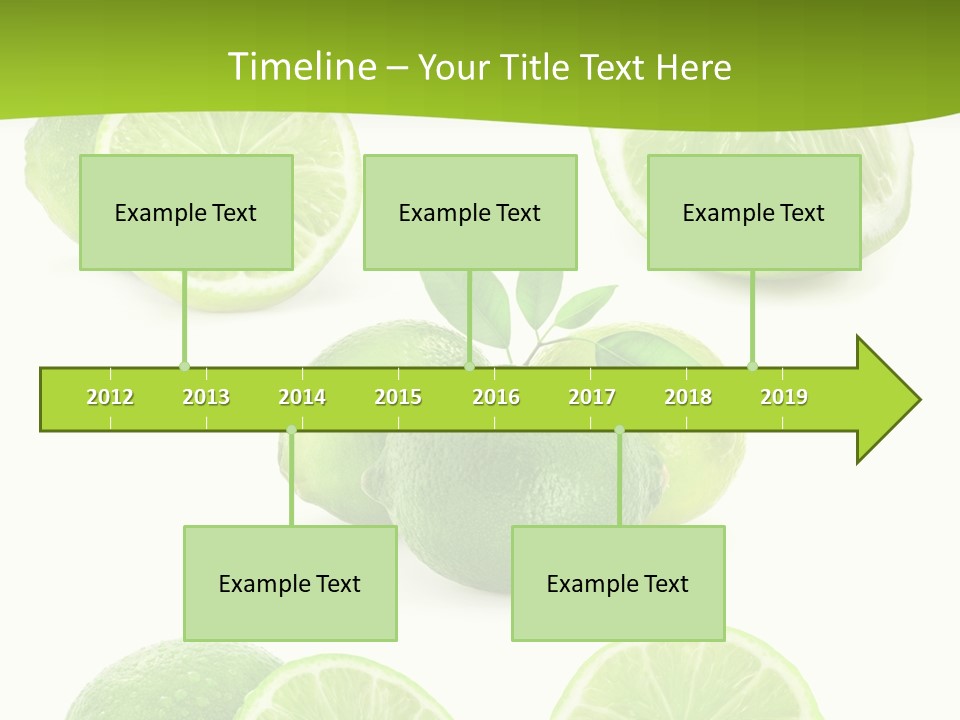 Green Lemon Cut PowerPoint Template