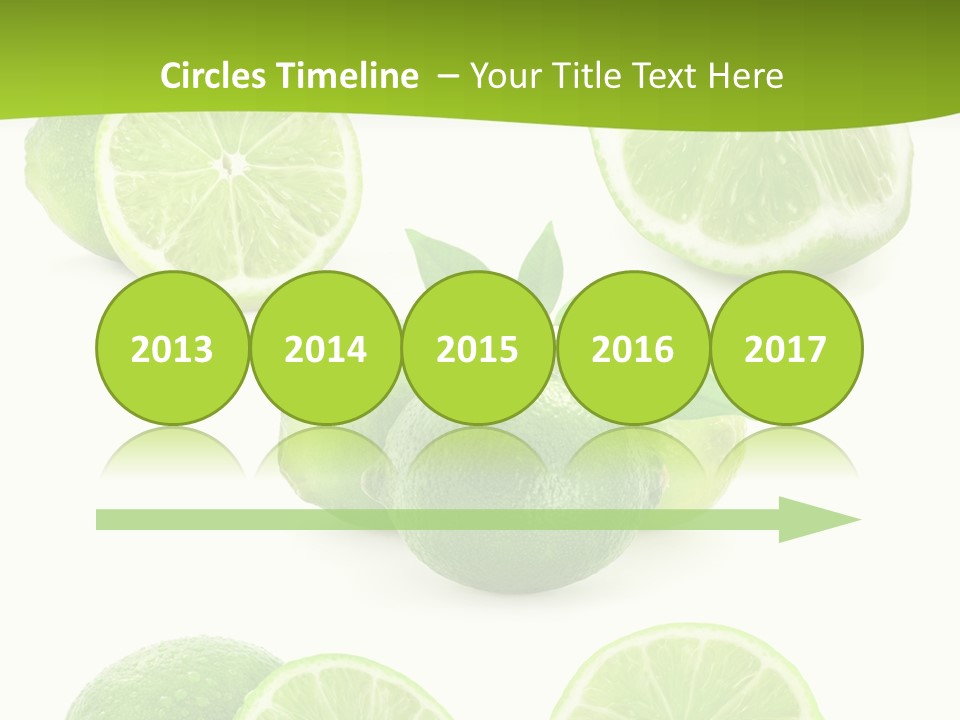 Green Lemon Cut PowerPoint Template