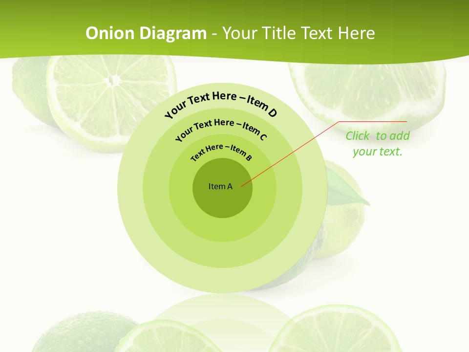 Green Lemon Cut PowerPoint Template