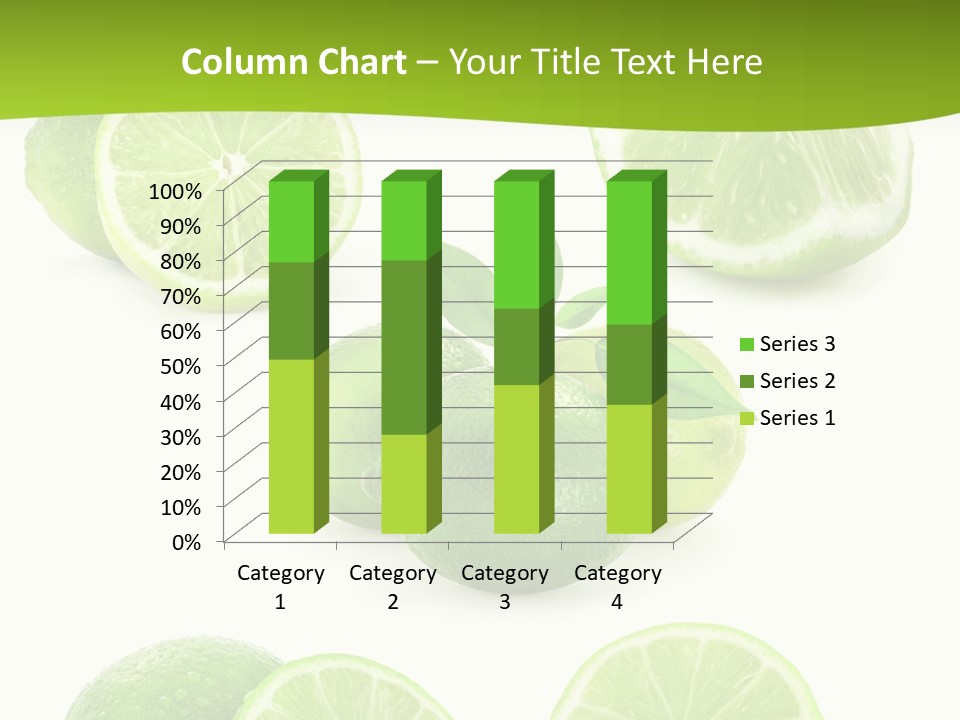 Green Lemon Cut PowerPoint Template