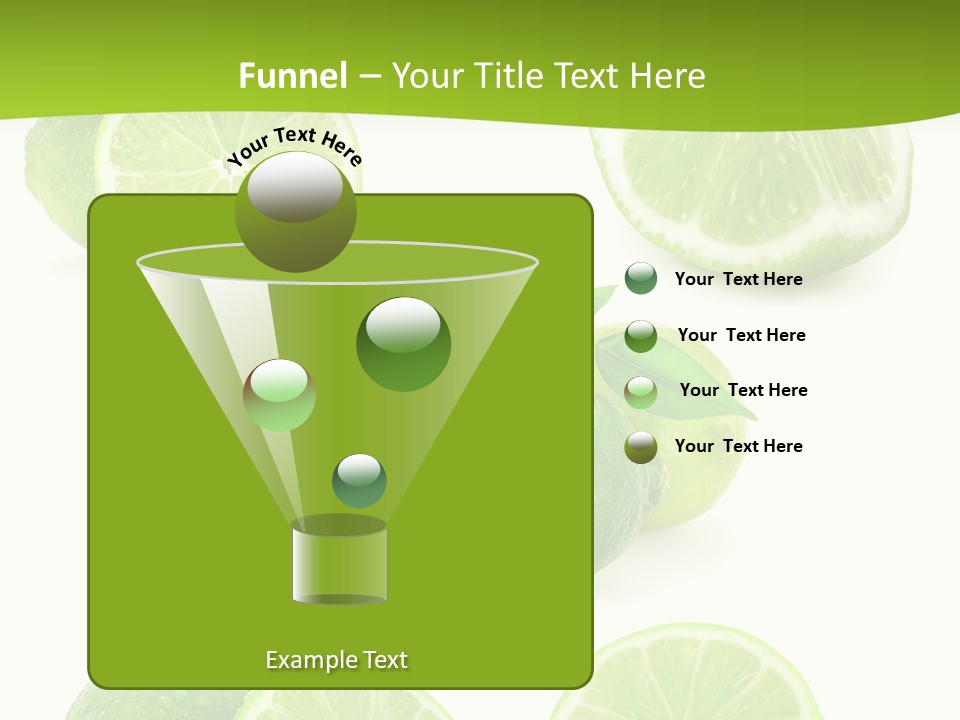 Green Lemon Cut PowerPoint Template