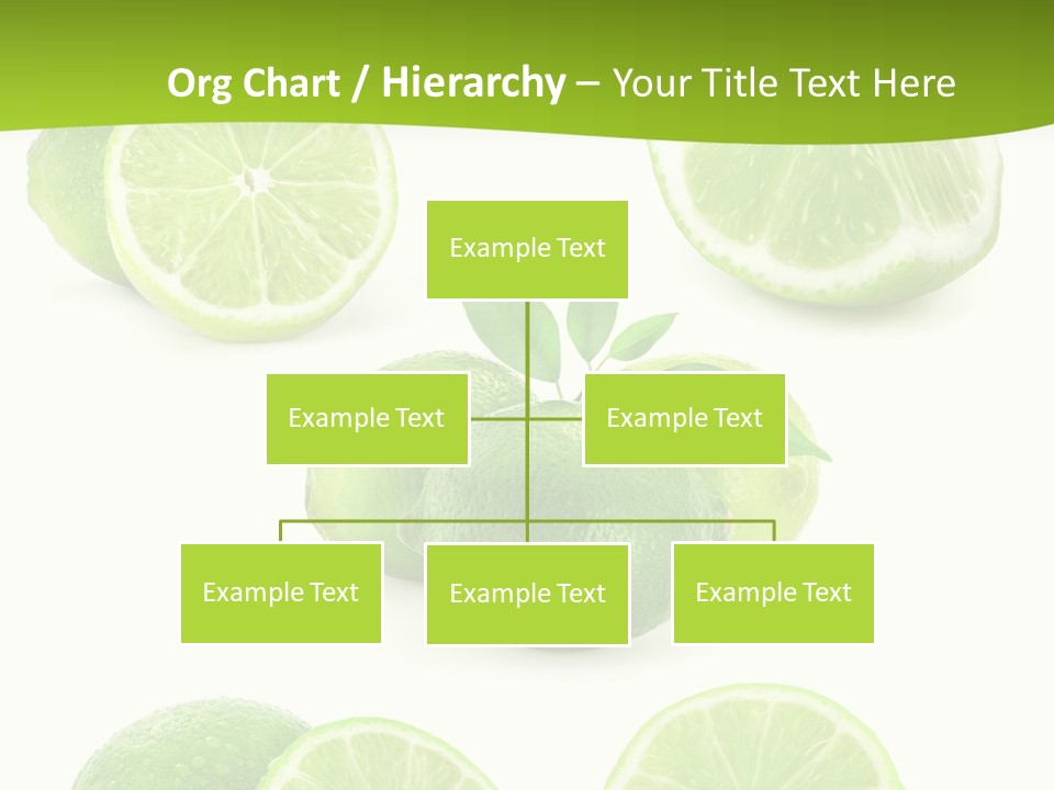 Green Lemon Cut PowerPoint Template