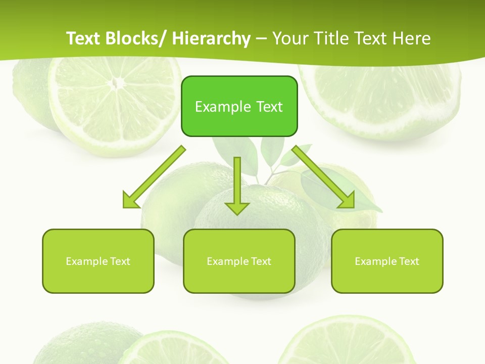 Green Lemon Cut PowerPoint Template
