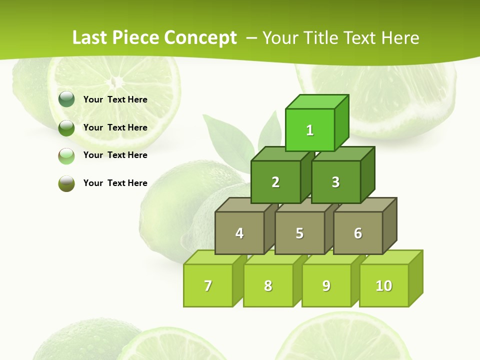 Green Lemon Cut PowerPoint Template