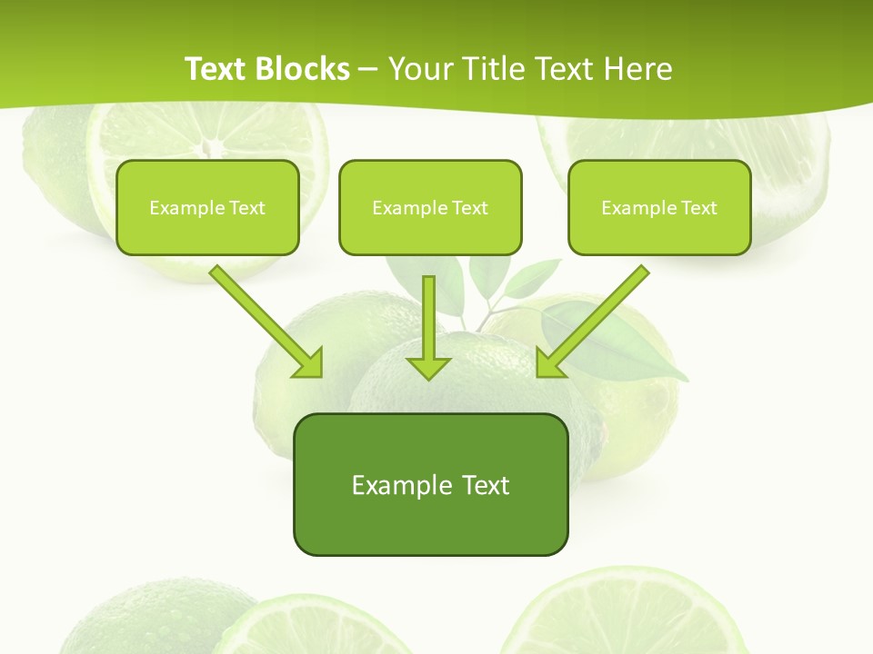 Green Lemon Cut PowerPoint Template