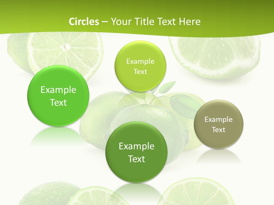 Green Lemon Cut PowerPoint Template
