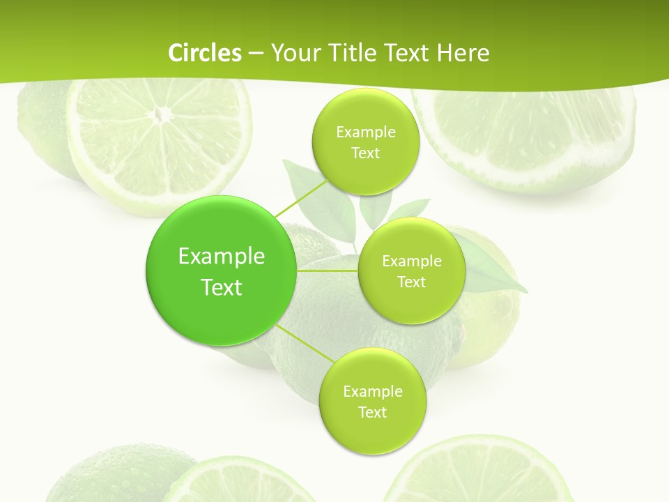 Green Lemon Cut PowerPoint Template