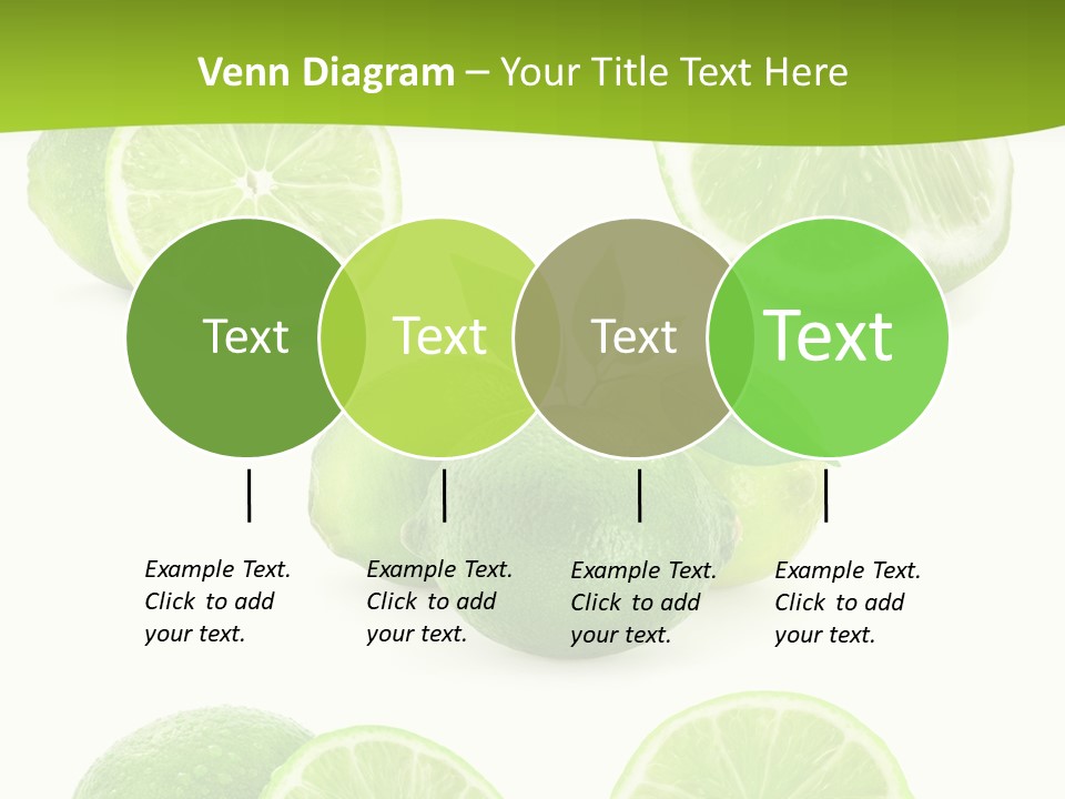 Green Lemon Cut PowerPoint Template
