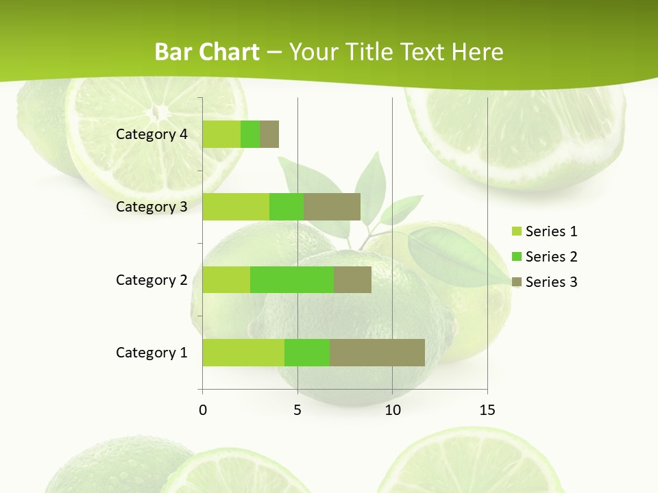 Green Lemon Cut PowerPoint Template