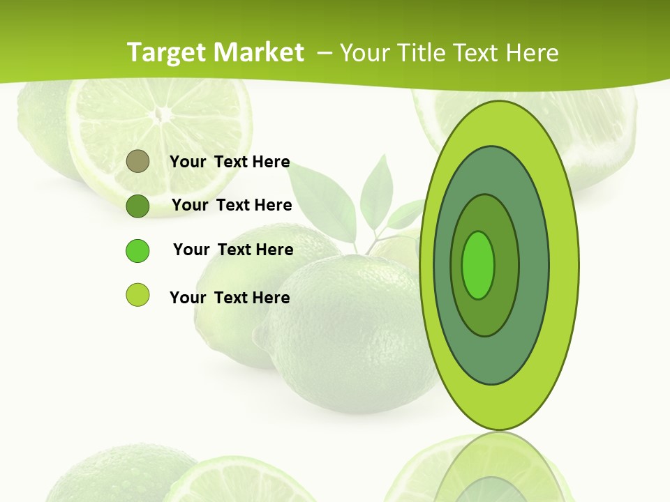 Green Lemon Cut PowerPoint Template