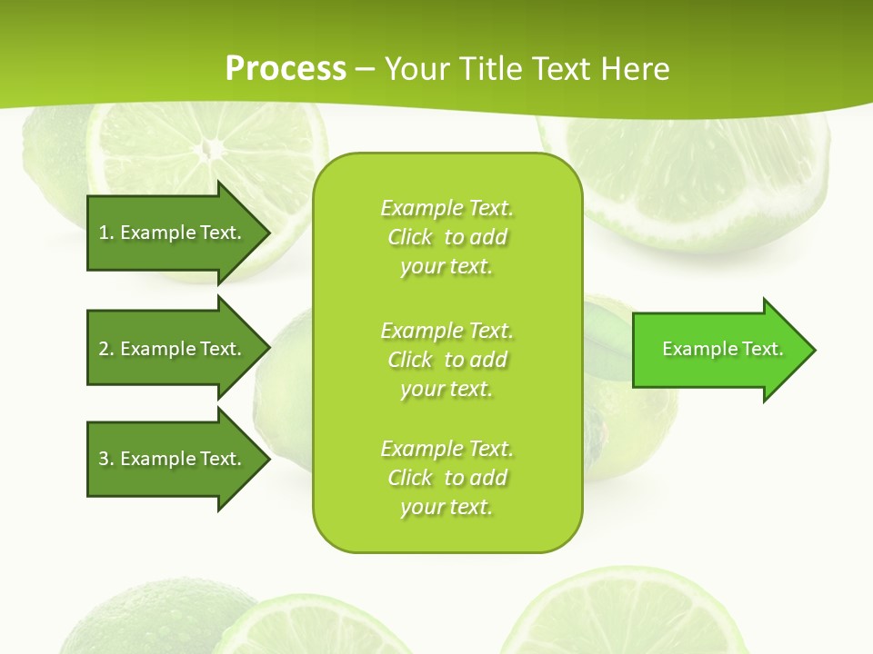 Green Lemon Cut PowerPoint Template