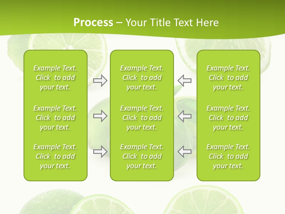 Green Lemon Cut PowerPoint Template