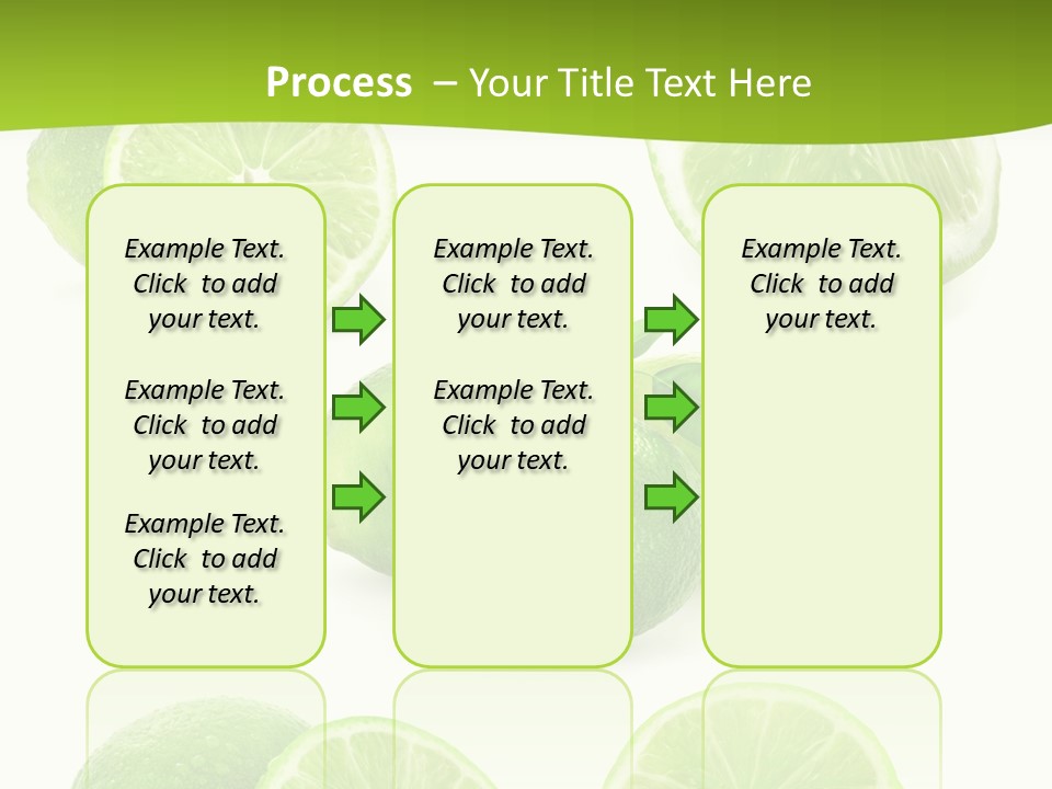 Green Lemon Cut PowerPoint Template