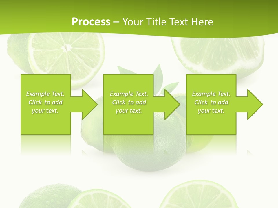 Green Lemon Cut PowerPoint Template
